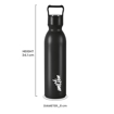 Milton Alice 1000 Thermosteel Water Bottle, 1 Litre | 24 Hours Hot and Cold | Easy to Carry | Rust Proof | Tea | Coffee | Office| Gym | Home | Kitchen | Hiking | Trekking | Travel Bottle की तस्वीर