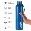 Milton Aura 1000 Thermosteel Bottle, 1.05 Litre | 24 Hours Hot and Cold | Easy to Carry | Rust & Leak Proof | Tea | Coffee | Office| Gym | Home | Kitchen | Hiking | Trekking | Travel Bottle की तस्वीर