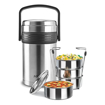 Picture of Milton Galore Thermosteel Tiffin Set of 4 Containers, 370 ml Each | Carry Case | Easy to Carry | Hot & Cold | Rust Proof