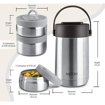 Picture of MILTON Glamour Thermosteel Stainless Steel Tiffin Box, Set of 3