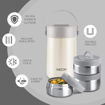 Picture of MILTON Glamour Thermosteel Stainless Steel Tiffin Box, Set of 3
