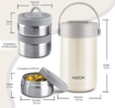 Picture of MILTON Glamour Thermosteel Stainless Steel Tiffin Box, Set of 3