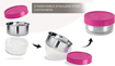 Picture of MILTON Capsule 2 Containers Lunch Box (600 ml)