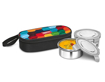 Picture of Milton Fresh Meal Click Stainless Steel Lunch Box Set of 2, 320 ml, Rainbow