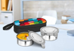 Picture of Milton Fresh Meal Click Stainless Steel Lunch Box Set of 2, 320 ml, Rainbow