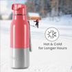 Milton Steel Sprint 600 Insulated Inner Stainless Steel Water Bottle, 510 ml | Hot or Cold | Easy Grip | Leak Proof | School | Office | Gym | Hiking | Treking | Travel Bottle की तस्वीर