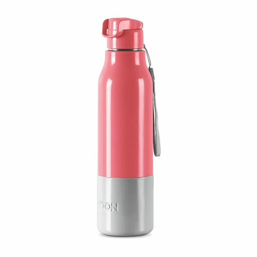 Picture of Milton Steel Sprint 900 Insulated Inner Stainless Steel Water Bottle, 630 ml | Hot or Cold | Easy Grip | Leak Proof | School | Office | Gym | Hiking | Treking | Travel Bottle