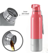 Milton Steel Sprint 900 Insulated Inner Stainless Steel Water Bottle, 630 ml | Hot or Cold | Easy Grip | Leak Proof | School | Office | Gym | Hiking | Treking | Travel Bottle की तस्वीर