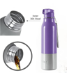 Picture of Milton Steel Sprint 900 Insulated Inner Stainless Steel Water Bottle, 630 ml | Hot or Cold | Easy Grip | Leak Proof | School | Office | Gym | Hiking | Treking | Travel Bottle