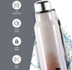 Milton Steel Marble 900 Insulated Inner Stainless Steel Water Bottle, 1 Piece, 630 ml| Easy Grip | Leak Proof | Hot or Cold | School | Office | Gym | Hiking | Treking | Travel Bottle की तस्वीर