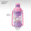 Picture of Milton Steel Barbie 600 Insulated Inner Stainless Steel Kids Water Bottle, 520 ml  | PU Insulated | Hot & Cold | Easy to Carry | Leak Proof