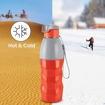 Milton Steel Racer 600 Inner Stainless Steel Insulated Water Bottle, 520 ml| PU Insulated | Hot or Cold for Hours | Leak Proof | Easy Grip | Office | Gym | Hiking | Treking | Travel Bottle की तस्वीर