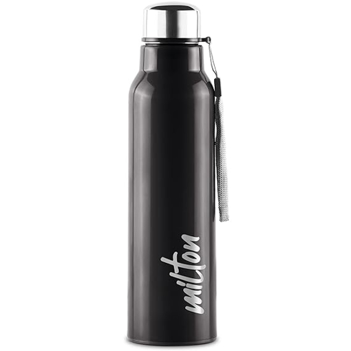 Picture of Milton Steel Fit 900 Inner Stainless Steel Water Bottle, 1 Piece, 630 ml | Easy Grip | Leak Proof | Hot or Cold | School | Office | Gym | Hiking | Treking | Travel Bottle