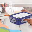 Picture of Milton Steely Super Deluxe Insulated Inner Stainless Steel Big Tiffin Box, 500 ml, with Inner Stainless Steel Container, 175 ml and Spoon | Kids Lunch Box | Easy to Carry | Easy to Clean
