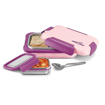 Picture of MILTON More Meal Insulated Large Tiffin Box, 770 ml, with Inner Stainless Steel Container, 175 ml and Spoon | Food Grade | Inside Steel | School | College | Office| Easy to Carry
