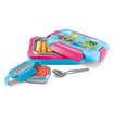 Picture of MILTON More Meal Insulated Small Tiffin Box, 600 ml, with Inner Stainless Steel Container, 120 ml and Spoon| Food Grade | Inside Steel | School | Kids | Easy to Carry