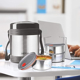 Show details for MILTON Legend Deluxe 3 Insulated Tiffin Box, 3 Stainless Steel Containers, 200 ml Each, Silver | Leak Proof | Food Grade | Easy to Carry | PU Insulated Picture of MILTON Legend Deluxe 3 Insulated Tiffin Box, 3 Stainless Steel Containers, 200 ml Each, Silver | Leak Proof | Food Grade | Easy to Carry | PU Insulated