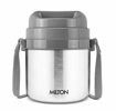 Picture of Milton Glint 3 Thermosteel Insulated Stainless Steel Tiffin Box, 900 ml, Steel Plain