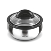 Picture of Milton Clarion 2000 Stainless Steel Casserole with See Through Glass Lid, 1780 ml, Steel Plain