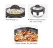 Picture of Milton Clarion Jr Stainless Steel Gift Set Casserole with Glass Lid, Set of 3, (610, 1.33 Litres, 1.78 Litres), Steel Plain