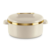 Picture of MILTON Curve 1000 Inner Stainless Steel Casserole, 840 ml, Ivory | BPA Free | Food Grade | Easy to Carry | Easy to Store | Chapati | Roti | Curd Maker
