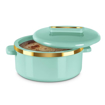 Picture of MILTON Curve 1500 Inner Stainless Steel Casserole, 1300 ml, Light Green | BPA Free | Food Grade | Easy to Carry | Easy to Store | Chapati | Roti | Curd Maker