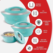 Picture of Milton Royal 3500 Insulated Inner Stainless Steel Casserole, 3.4 Litres | BPA Free | Food Grade | Easy to Carry | Easy to Store | Ideal For Chapatti | Roti | Curd Maker