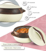 Picture of Milton Matrix 2500 Insulated Inner Stainless Steel Casserole, 2240 ml, Ivory