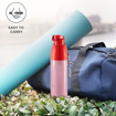 Milton Kool Convex 700 Insulated Inner Pet Water Bottle, 560 ml, Light Red | Easy To Carry | Leak Proof | School | Office | Gym | Hiking | Treking | Travel Bottle की तस्वीर