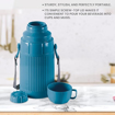 Picture of Milton Precious 500 Plastic Insulated Flask, 480 ml | BPA Free | Food Grade | Odour Free | Easy Grip | Easy to Carry | Light Weight | School | Kids | Picnic