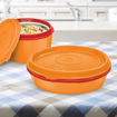 MILTON Microwow Stainless Steel Lunch Container, 200ml, Orange की तस्वीर