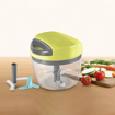 Milton Xpress Safe Chopper Small, 465 ml | 3 Blades With Safety Cover for Effortlessly Chopping Vegetables and Fruits For Your Kitchen With Storage Lid | Onion | Chilly | Anti-Skid Bottom Grip की तस्वीर
