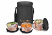 Picture of Signoraware Copper Coated Executive Steel Medium Lunch Box, 350ml+350ml+500ml, Set of 3