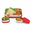 Picture of Signoraware Hot Shot Steel Lunch Box, 850ml+100ml+100ml, Set of 3