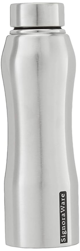 Signoraware OXY Steel Water Bottle (Matte finish) 750ml  Silver की तस्वीर