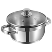 Picture of Vinod 3422 Friendly Two Tone Pot 22 cm diameter 4 L capacity with Lid  (Stainless Steel)