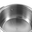 Picture of Vinod 3422 Friendly Two Tone Pot 22 cm diameter 4 L capacity with Lid  (Stainless Steel)