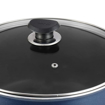 Picture of Vinod Zest Non-Stick Deep Casserole with Glass Lid 2.2 litres Capacity (18 cm Diameter) with Riveted Sturdy Bakelite Handles (Gas Stove Compatible) PFOA Free - 3mm Thickness, Blue