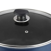 Picture of Vinod Zest Non-Stick Deep Casserole with Glass Lid 7 litres Capacity (26 cm Diameter) with Riveted Sturdy Bakelite Handles (Gas Stove Compatible) PFOA Free - 3mm Thickness, Blue