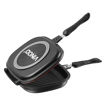 Picture of Vinod Zest Plus Non-Stick Double Griller / Sandwich Maker with Magnetic Handles (Gas Stove Compatible Only)  - Black