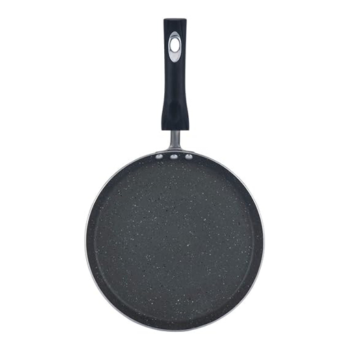 Picture of Vinod Zest Marbilo Non-Stick DosaTawa, 28 cm Diameter with Triple Riveted Sturdy Bakelite Handle (Gas Stove and Induction Compatible), PFOA Free - 3mm Thickness