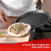 Picture of Vinod Zest Marbilo Non-Stick DosaTawa, 28 cm Diameter with Triple Riveted Sturdy Bakelite Handle (Gas Stove and Induction Compatible), PFOA Free - 3mm Thickness