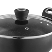 Picture of Vinod Zest Marbilo Non-Stick Deep Kadai/Kadhai with Glass Lid 3.3 litres (26 cm Diameter) with Riveted Sturdy Handles (Gas Stove and Induction Compatible) PFOA Free - 3.5 mm Thickness