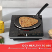 Picture of Vinod Aluminium Zest Non Stick Concave Tawa - 24cm, 4 mm/Roti, Chapati, Paratha, Dosa Tawa/Triple Layer, Bakelite Handle/Induction and Gas Base