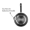 Picture of Vinod Zest Marbilo Non-Stick Frypan, 24 cm Diameter with Triple Riveted Sturdy Bakelite Handle (Gas Stove and Induction Compatible), PFOA Free - 3mm Thickness