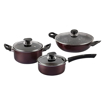 Picture of Vinod Supreme Non Stick Cookware Set Combo 5 Pieces | Kadai, Casserole and Saucepan with Lid, Dosa Tawa, Frypan | 5-Ply Aluminum Layer (3mm Thick) | Gas and Induction Base