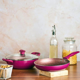 Show details for Vinod Lilac Non Stick Cookware Set Combo 2 Pieces | Frypan and Kadai/Kadhai with Common Glass Lid | 5-Ply Aluminum Layer (3mm Thick) | Gas and Induction Base Picture of Vinod Lilac Non Stick Cookware Set Combo 2 Pieces | Frypan and Kadai/Kadhai with Common Glass Lid | 5-Ply Aluminum Layer (3mm Thick) | Gas and Induction Base