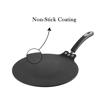 Picture of Vinod Hanos Non-Stick Flat Multi Tawa 32.5cm Diameter,Hard Anodised Non-Stick Coating with Bakelite Handle,5.25mm Thickness,Black (Induction Friendly)