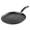 Picture of Vinod Hanos Non-Stick Dosa Tawa 25 cm Diameter, Hard Anodised Non-Stick Coating with Bakelite Riveted Handle - 5.25 mm Thickness, Black (Induction and Gas Stove Friendly)