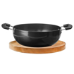 Picture of Vinod Black Pearl Hard Anodised Deep Kadai/Kadhai 2.6 litres Capacity (22 cm Diameter) with Riveted Sturdy Handles - 3.25 mm Thickness, Black (Gas Stove Compatible)